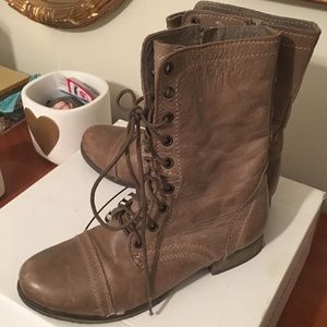 Leather boots